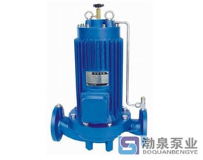 PBG型屏蔽式管道熱水泵